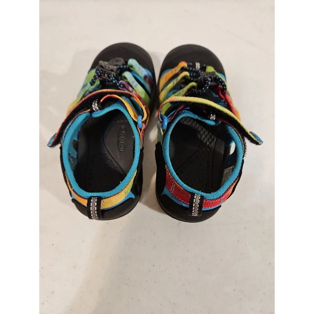 KEEN Newport H2 Tie Dye Rainbow Sandals for Kids Size 11 Washable Sandals